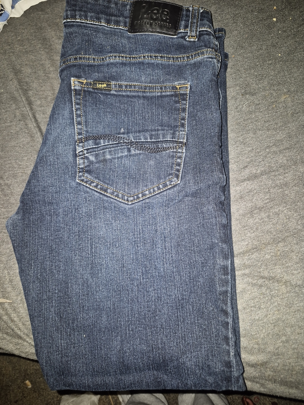 Lee Straight Fit Men's Straight-Leg Jeans Blue Waist 42